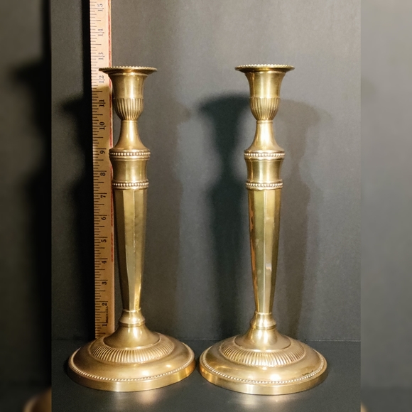 Andrea By Sadek Other - Brass Taper Candlestick Holders⭐